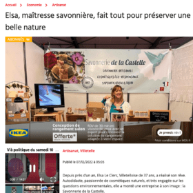 article Midi libre savonnerie artisanale